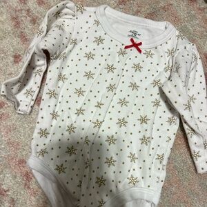 Little treasure. 6-9 months. Snowflake bodysuit. Used condition.